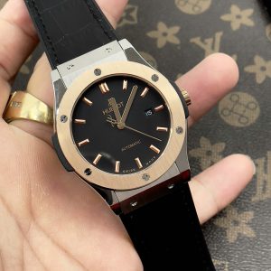 Đồng Hồ Hublot Automatic Nam Máy Cơ Nhật Viền King Gold Fake 38-42mm (7)