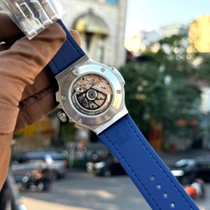 Đồng Hồ Hublot Big Bang Chronograph Fake Cao Cấp Màu Xanh Dương 44mm (6)