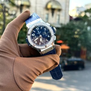 Đồng Hồ Hublot Big Bang Chronograph Fake Cao Cấp Màu Xanh Dương 44mm (6)
