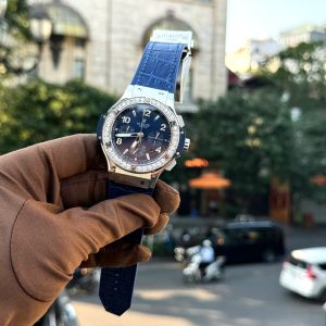 Đồng Hồ Hublot Big Bang Chronograph Fake Cao Cấp Màu Xanh Dương 44mm (6)