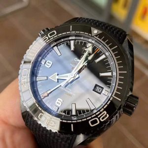 Đồng Hồ Omega Chế Tác Planet Ocean GMT Vỏ Gốm Đen Xưởng VS 45 (8)