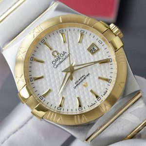 Đồng Hồ Omega Constellation Demi Gold Nam Dây Thép Fake Máy Thụy Sỹ 38mm (9)