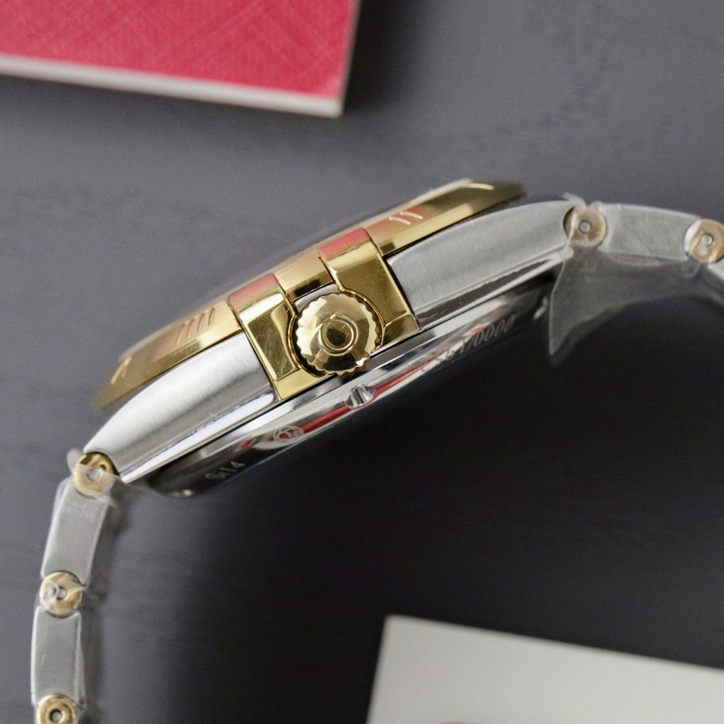 Đồng Hồ Omega Constellation Demi Gold Nam Dây Thép Fake Máy Thụy Sỹ 38mm (9)