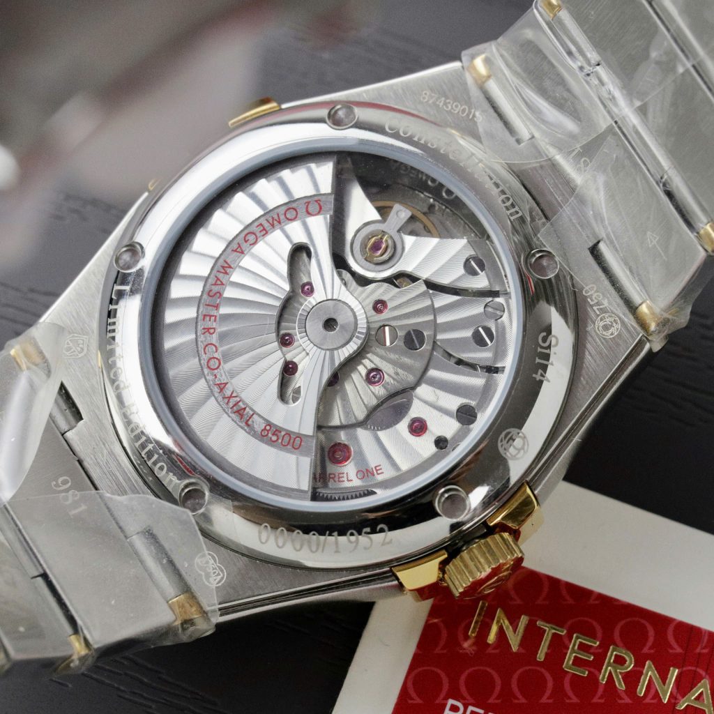 Đồng Hồ Omega Constellation Demi Gold Nam Dây Thép Fake Máy Thụy Sỹ 38mm (9)