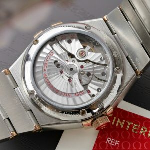 Đồng Hồ Omega Constellation Fake Cao Cấp Mặt Trắng Đính Đá Máy Thụy Sỹ (2)