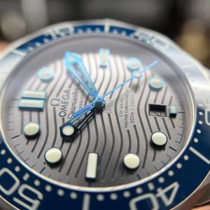 Đồng Hồ Omega Seamaster CO‑AXIAL Mặt Xám Viền Gốm Xanh VSF 42mm (2)