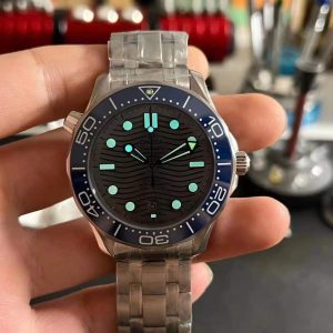 Đồng Hồ Omega Seamaster CO‑AXIAL Mặt Xám Viền Gốm Xanh VSF 42mm (2)