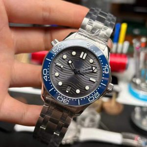 Đồng Hồ Omega Seamaster CO‑AXIAL Mặt Xám Viền Gốm Xanh VSF 42mm (2)