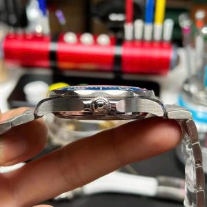 Đồng Hồ Omega Seamaster CO‑AXIAL Mặt Xám Viền Gốm Xanh VSF 42mm (2)