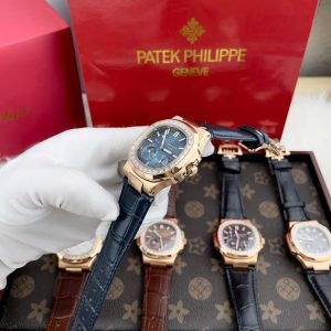Đồng Hồ Patek Philippe Fake Cao Cấp Màu Xanh Nautilus 5724R 40mm (1)