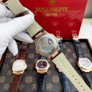Đồng Hồ Patek Philippe Fake Máy Nhật Mặt Màu Chocolate Nautilus 5724R 40mm (1)