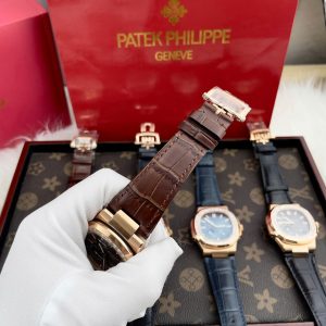 Đồng Hồ Patek Philippe Fake Máy Nhật Mặt Màu Chocolate Nautilus 5724R 40mm (1)
