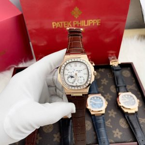 Đồng Hồ Patek Philippe Fake Máy Nhật Mặt Màu Trắng Nautilus 5724R 40mm (6)