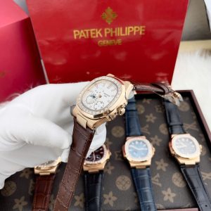 Đồng Hồ Patek Philippe Fake Máy Nhật Mặt Màu Trắng Nautilus 5724R 40mm (6)