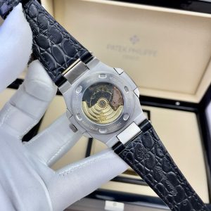 Đồng Hồ Patek Philippe Fake Máy Nhật Mặt Nâu Dây Da Nautilus 5711 40mm (1)