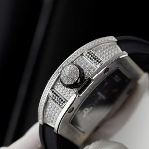 Đồng Hồ Richard Mille RM51-02 Đính Đá Baguette Su Màu Đen 40mm (1)