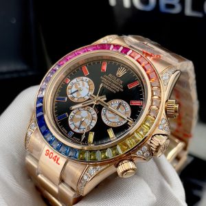 Đồng Hồ Rolex Cơ Automatic Nhật Daytona Rainbow Fake 40mm (1)