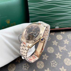 Đồng Hồ Rolex DateJust Fake Máy Cơ Automatic Nhật Mặt Chocolate 38-41mm (1)