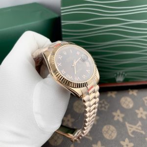 Đồng Hồ Rolex DateJust Fake Máy Cơ Automatic Nhật Mặt Chocolate 38-41mm (1)