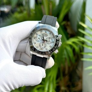 Đồng Hồ Rolex Daytona 116519LN Mặt Số Xà Cừ Đính Moissanite 40mm (3)