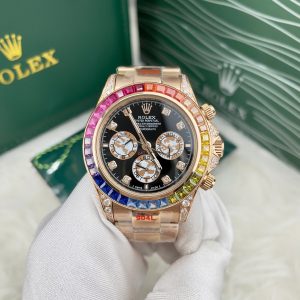 Đồng Hồ Rolex Daytona Rainbow Fake Máy Cơ Nhật Automatic Nam 40mm (8)