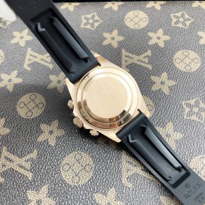 Đồng Hồ Rolex Daytona Rainbow Fake Nhật Dây Cao Su Màu Đen 40mm (2)