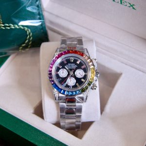 Đồng Hồ Rolex Fake Máy Nhật Automatic Nam Daytona Rainbow 40mm (1)