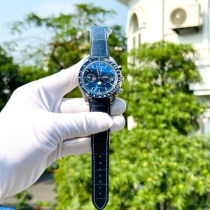 Đồng Hồ Omega Speedmaster Moonphase Chronograph Màu Xanh Dương 44mm (6)