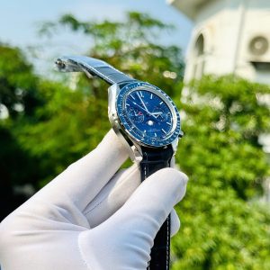 Đồng Hồ Omega Speedmaster Moonphase Chronograph Màu Xanh Dương 44mm (6)