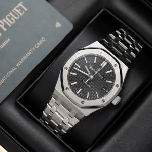 Đồng Hồ Audemars Piguet Rep 11 Royal Oak 15450ST Mặt Đen Xưởng APS 41mm (8)