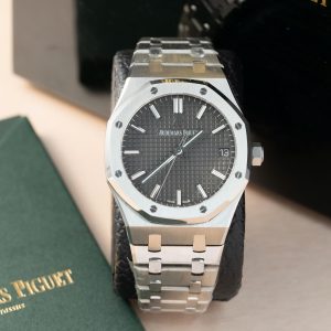 Đồng Hồ Audemars Piguet Rep 11 Royal Oak 15500ST Mặt Xám Xưởng APS 41mm