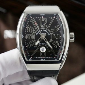 Đồng Hồ Franck Muller V45 Fake 11 Máy Thuỵ Sỹ Đen Xưởng ABF 45mm (1)