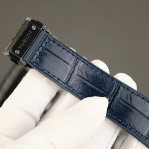 Đồng Hồ Hublot Chế Tác Vỏ Gốm Đen Ceramic Mặt Xanh Máy Tinh Chỉnh SW300 42mm (9)