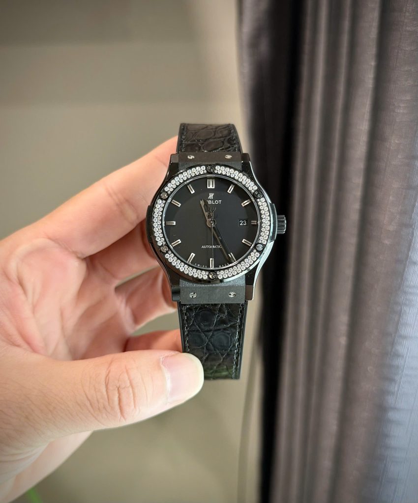 Đồng Hồ Hublot Chế Tác Vỏ Gốm Đen Tinh Chỉnh Máy SW300 Cao Cấp Nhất 42mm (1)
