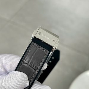 Đồng Hồ Hublot Classic Fusion Đính Đá Mặt Xám Fake Máy Thuỵ Sỹ 38mm (7)