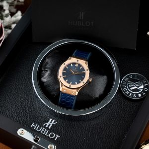 Đồng Hồ Hublot Classic Fusion King Gold Màu Xanh Dương Rep 11 Thuỵ Sỹ 33mm (1)