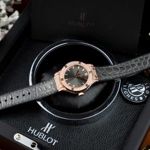 Đồng Hồ Hublot Classic Fusion King Gold Pavé Nữ Siêu Cấp Máy Thuỵ Sỹ 33mm (3)