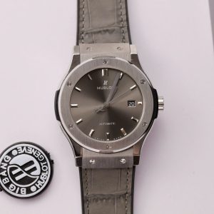 Đồng Hồ Hublot Classic Fusion Màu Xám Fake Máy Thuỵ Sỹ Xưởng WWF 45mm (9)