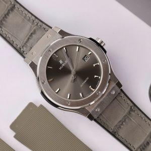 Đồng Hồ Hublot Classic Fusion Màu Xám Fake Máy Thuỵ Sỹ Xưởng WWF 45mm (9)