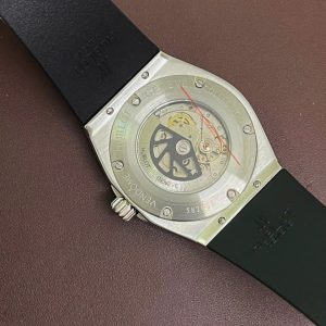 Đồng Hồ Hublot Orlinski Nam Đính Đá Dây Cao Su Màu Đen Máy Cơ Nhật 44mm (1)