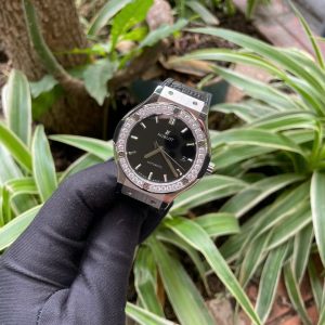Đồng Hồ Hublot ZF Nhật Super Fake Cao Cấp Đính Đá Màu Đen 38-42mm (7)