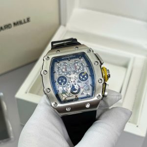 Đồng Hồ Nam Richard Mille RM11-03 Super Fake Dây Cao Su Màu Đen 45mm (2)