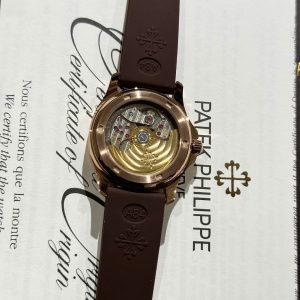 Đồng Hồ Nữ Patek Philippe Aquanaut 5067 Đính Đá Máy Cơ Màu Nâu 35 (1)