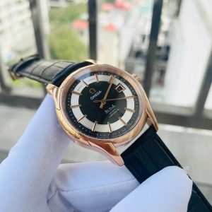 Đồng Hồ Omega De Ville Fake Cao Cấp Nam Dây Da Màu Đen 40mm (6)