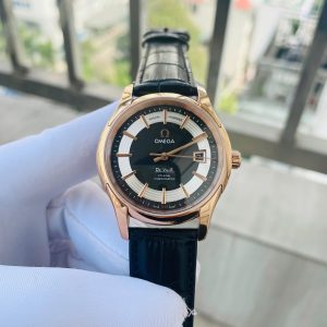 Đồng Hồ Omega De Ville Fake Cao Cấp Nam Dây Da Màu Đen 40mm (6)