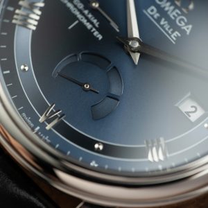 Đồng Hồ Omega De Ville Prestige Power Reserve Mặt Xanh Máy Thuỵ Sỹ (5)