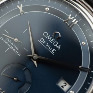 Đồng Hồ Omega De Ville Prestige Power Reserve Mặt Xanh Máy Thuỵ Sỹ (5)