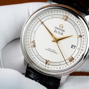 Đồng Hồ Omega De Ville Prestige Replica 11 Nam Dây Da Màu Đen 39 (1)