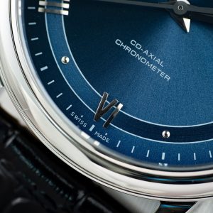 Đồng Hồ Omega De Ville Prestige Replica Cao Cấp Mặt Số Xanh Dây Da 39 (1)