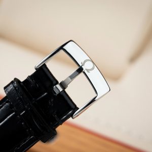 Đồng Hồ Omega De Ville Prestige Replica Cao Cấp Mặt Số Xanh Dây Da 39 (1)